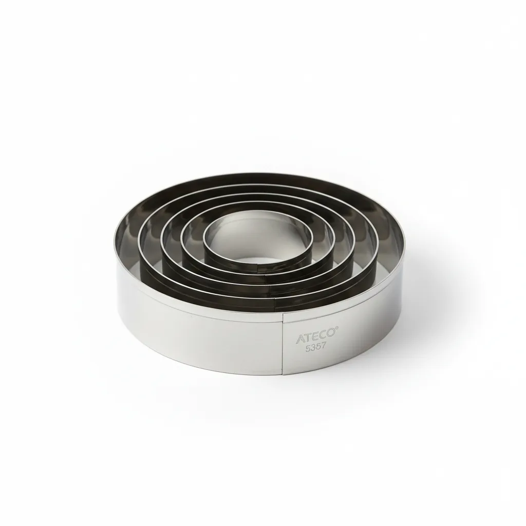 Ateco 5357 plain round cutter set