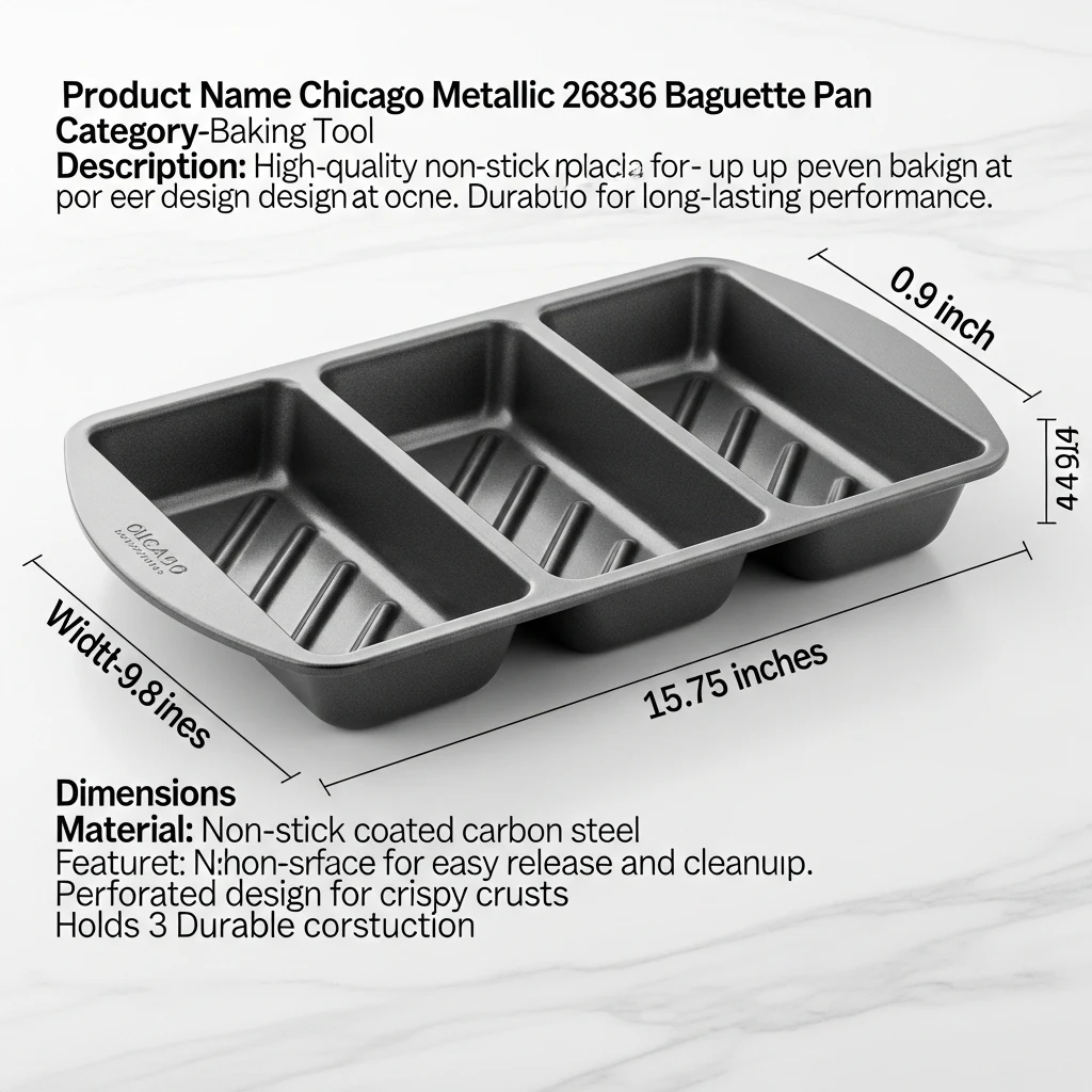 Chicago Metallic 26836 baguette pan thumbnail 3