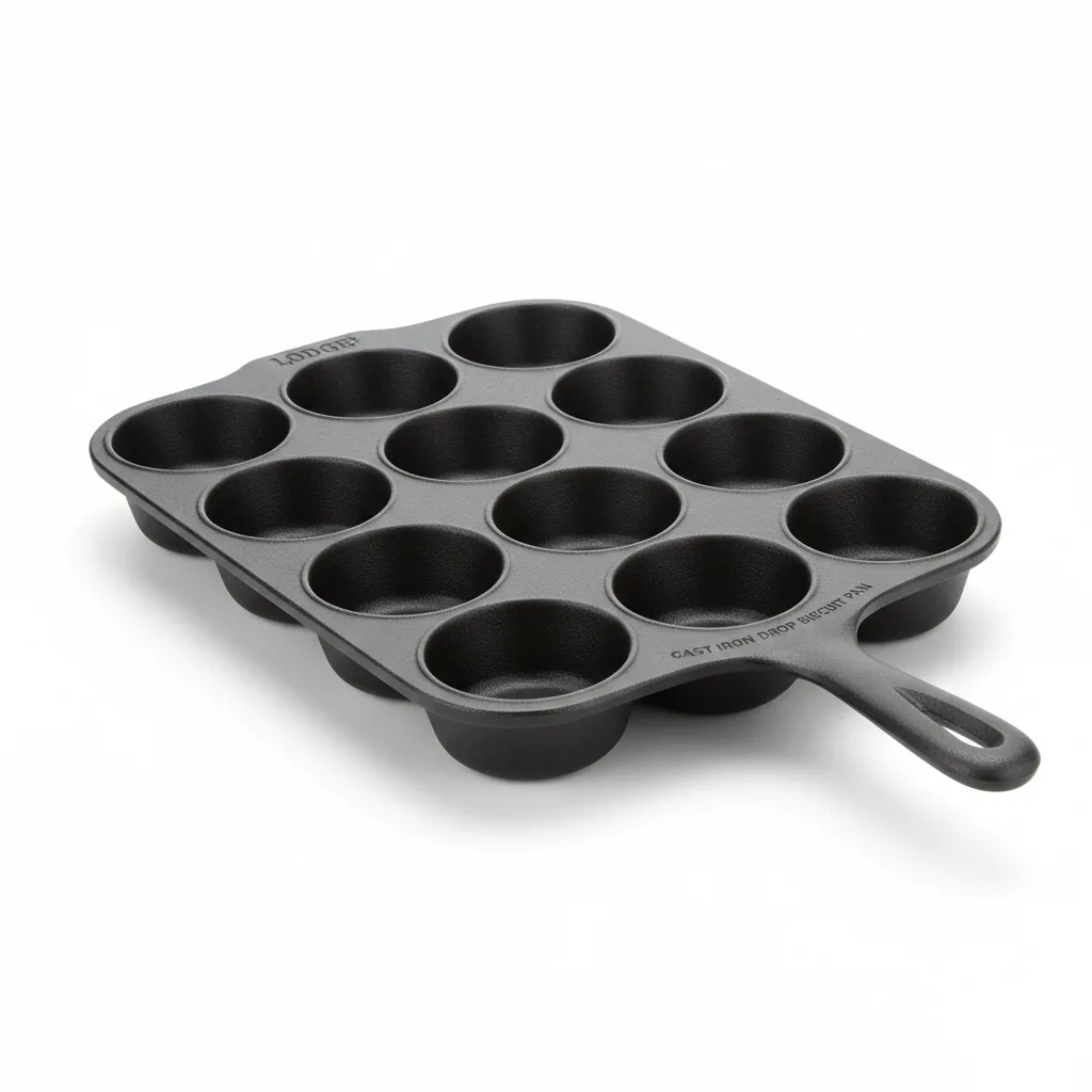 Lodge cast iron drop biscuit pan
