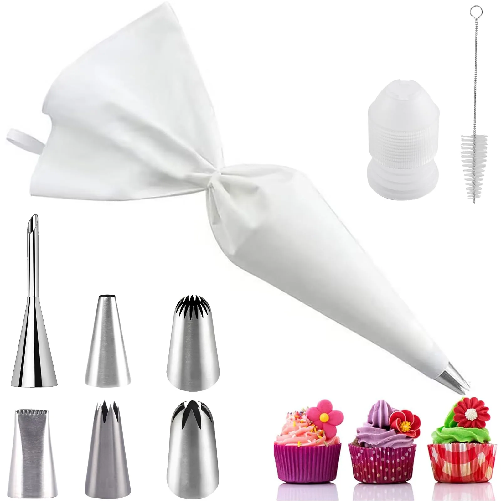 Pukmebo stainless piping nozzle set