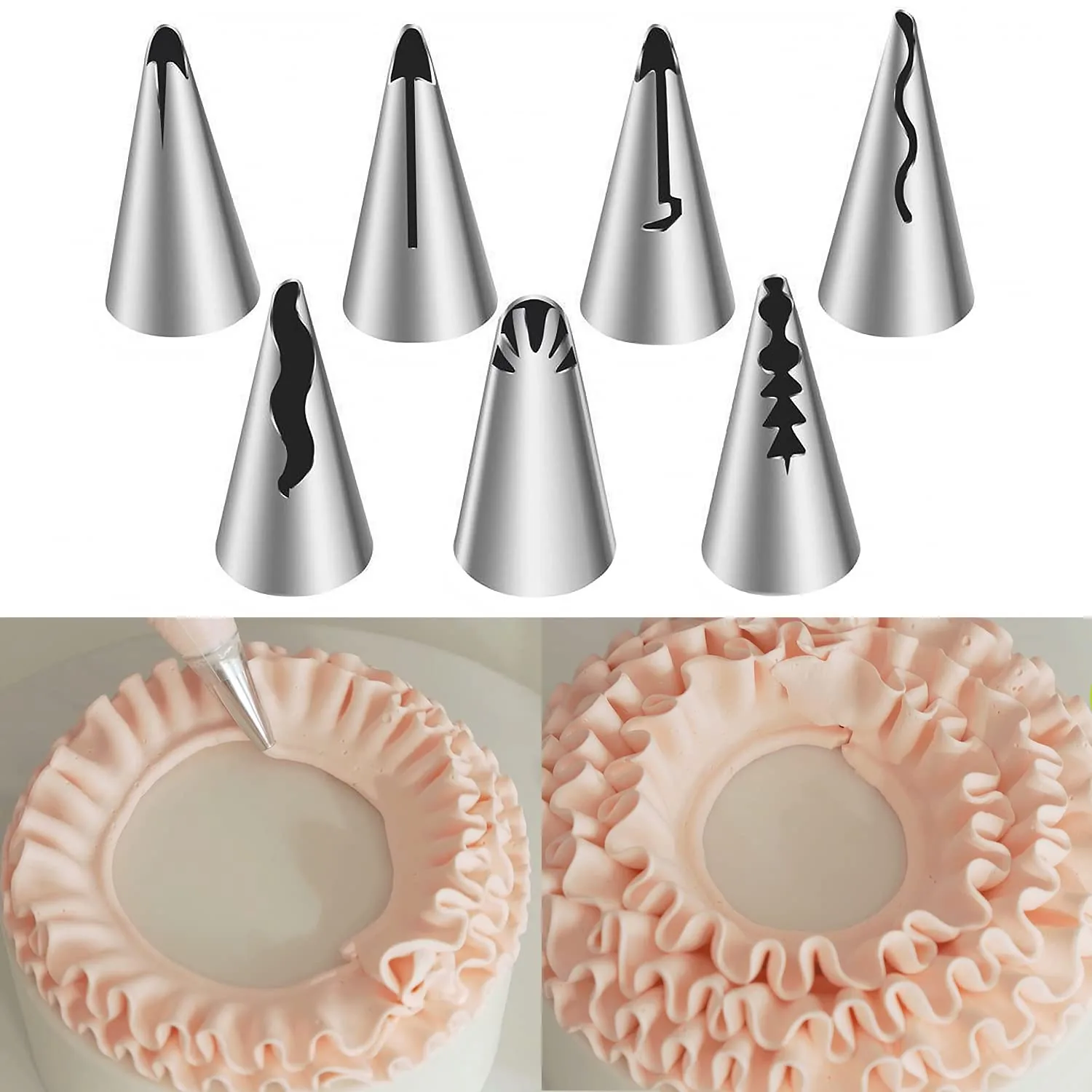 Pukmebo stainless piping nozzle set thumbnail 2