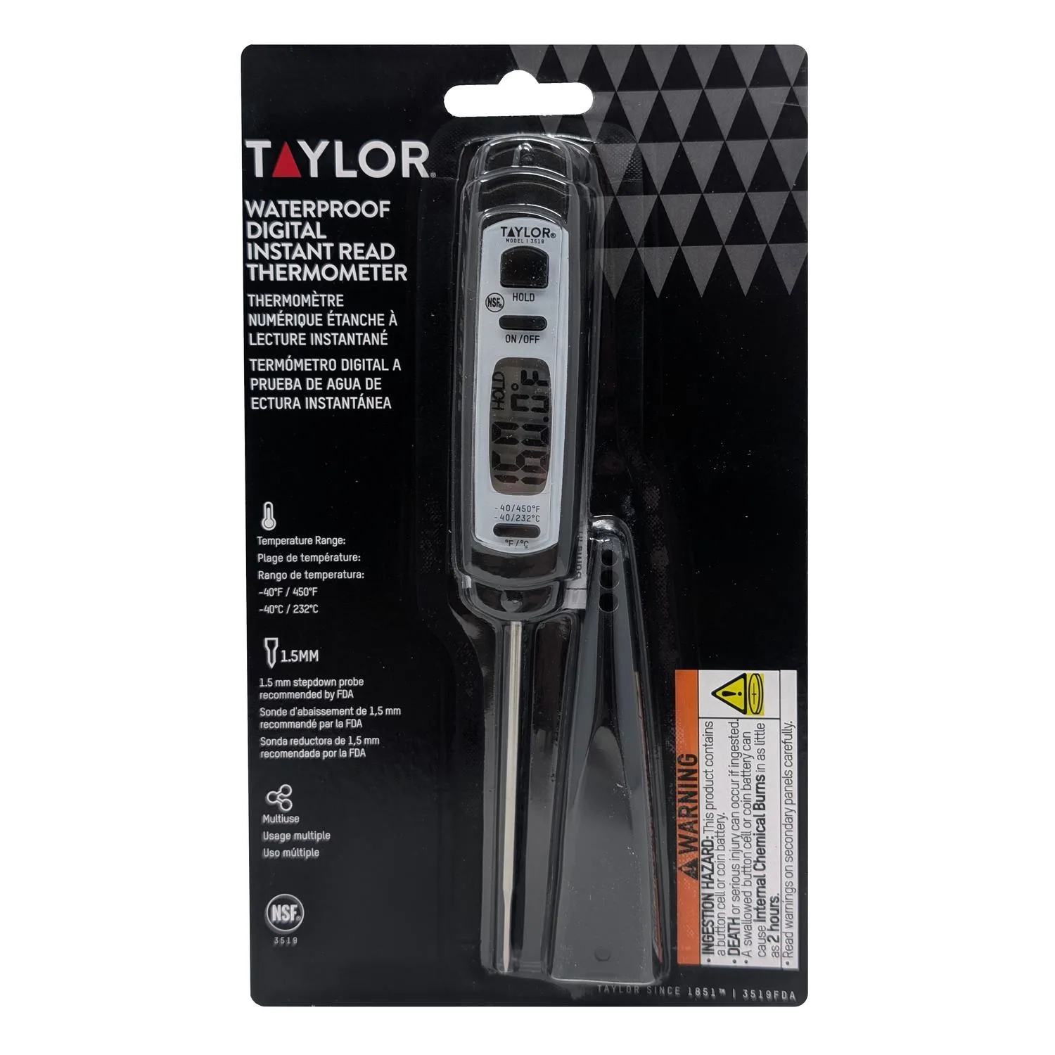 Taylor 3519 instant read thermometer thumbnail 2